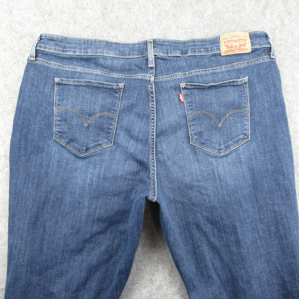 Levi's 711 Skinny Women's Jeans 26W Blue Distressed Stretch Denim - Picture 12 of 16